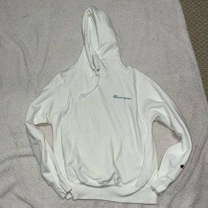 White champion hoodie